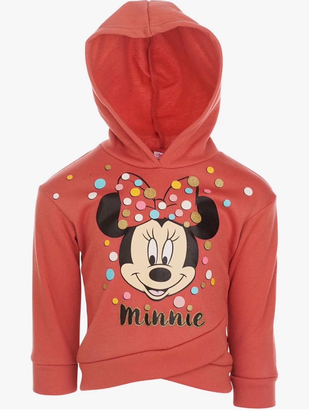 Disney Minnie Coral Hooded Pullover for Kids size 4T